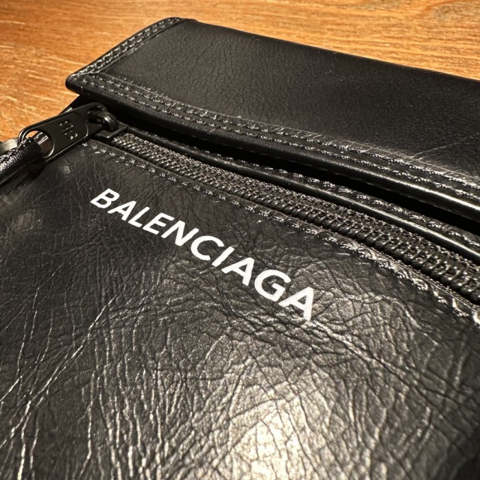 NIGO Balenciaga Men's Solid Color Monogrammed Logo Intaglio Lambskin Shoulder Crossbody Bag Bags #nigo75672