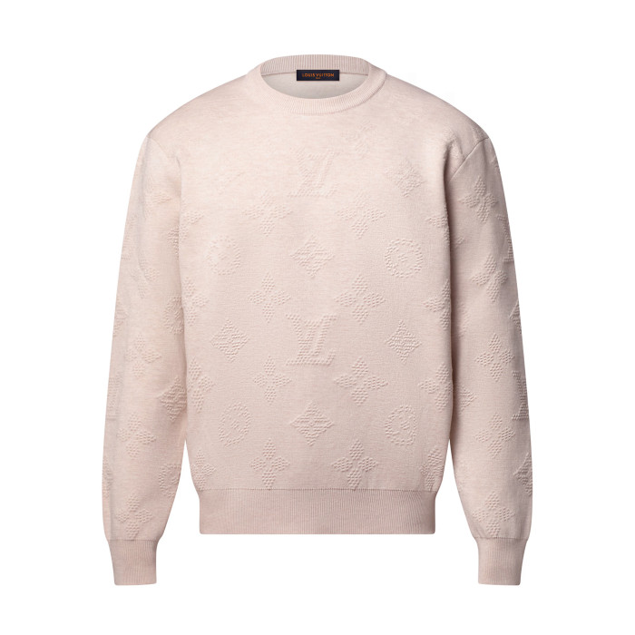 NIGO Louis Vuitton Men's Spring and Autumn Solid Color Logo Printed Round Neck Knitted Long Sleeve Sweater Sweatshirt #nigo75733