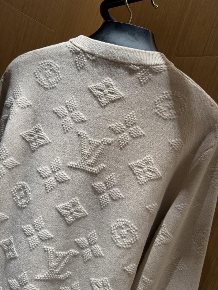 NIGO Louis Vuitton Men's Spring and Autumn Solid Color Logo Printed Round Neck Knitted Long Sleeve Sweater Sweatshirt #nigo75733