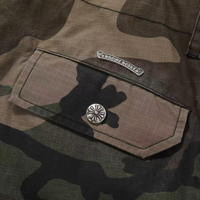 NIGO Chrome Hearts Men's Spring and Autumn Camouflage Printed Three-dimensional Pocket Work Pants #nigo75746