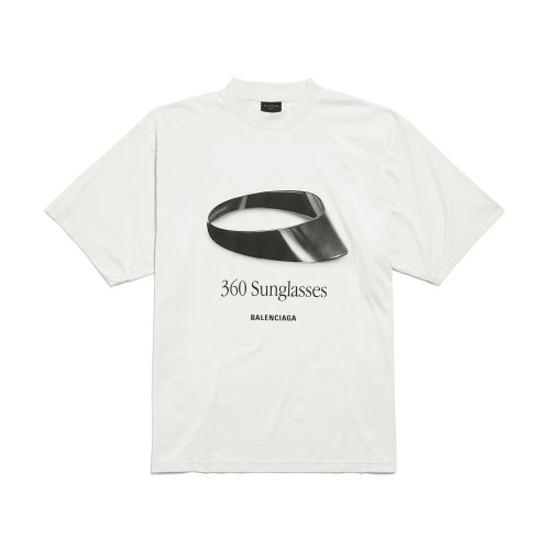 NIGO Balenciaga Men's And Women's Summer Graphic Print White Round Neck Cotton Short Sleeve T-shirt #nigo75741
