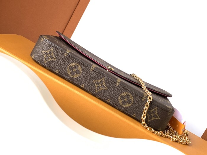 NIGO Pochette Félicie Louis Vuitton Women's Pochette Accessoires Handbag Logo Full Printed Solid Color Cowhide Casual Shoulder Bag Bags #nigo75759