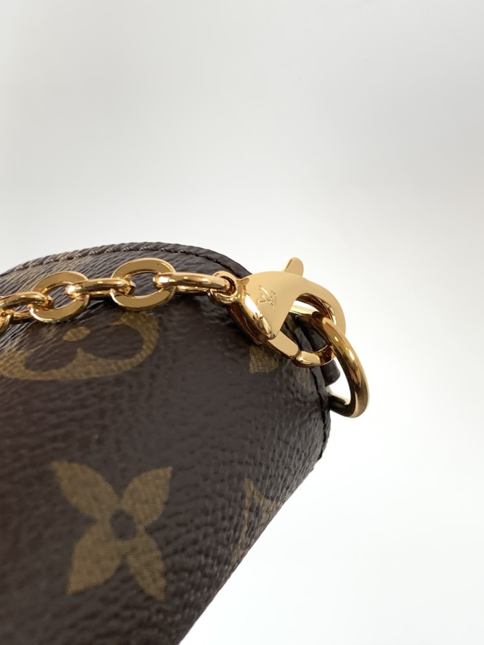 NIGO Pochette Félicie Louis Vuitton Women's Pochette Accessoires Handbag Logo Full Printed Solid Color Cowhide Casual Shoulder Bag Bags #nigo75759