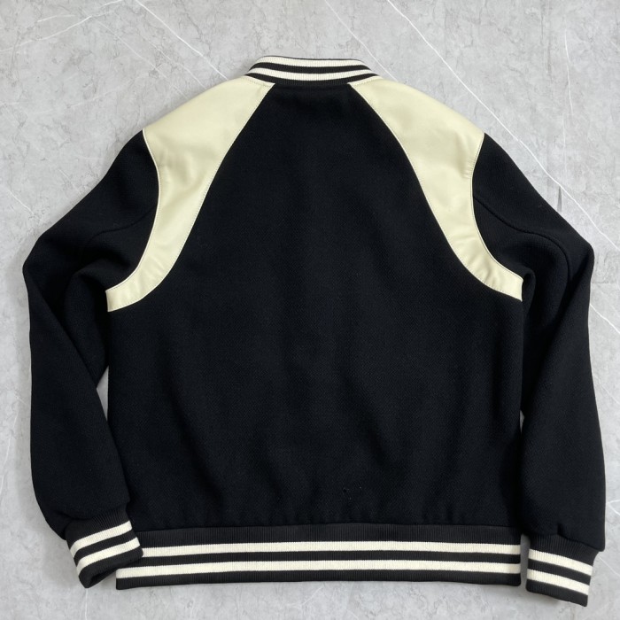 NIGO Celine Men's Spring & Autumn Colorblocking Single Breasted Textured Wool Baseball Coat Long Sleeve Jacket Ngvp #nigo1251