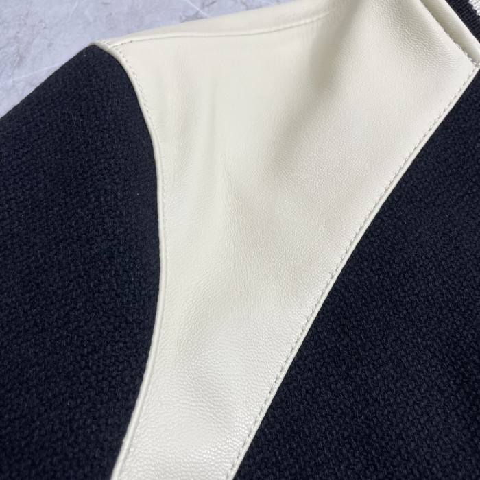 NIGO Celine Men's Spring & Autumn Colorblocking Single Breasted Textured Wool Baseball Coat Long Sleeve Jacket Ngvp #nigo1251