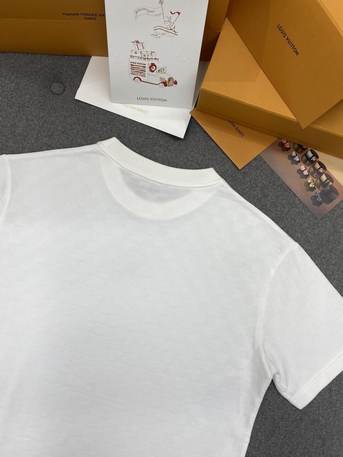 NIGO Louis Vuitton Men's Summer Solid Color Letter Logo Round Neck Cotton Short Sleeve T-Shirt #nigo75784
