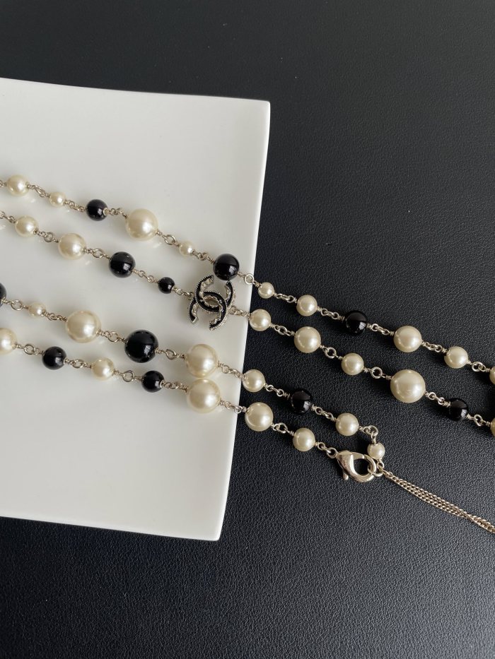 NIGO Chanel Women's Two-tone Pearl Shaped Metal Necklace Jewelry #nigo75773