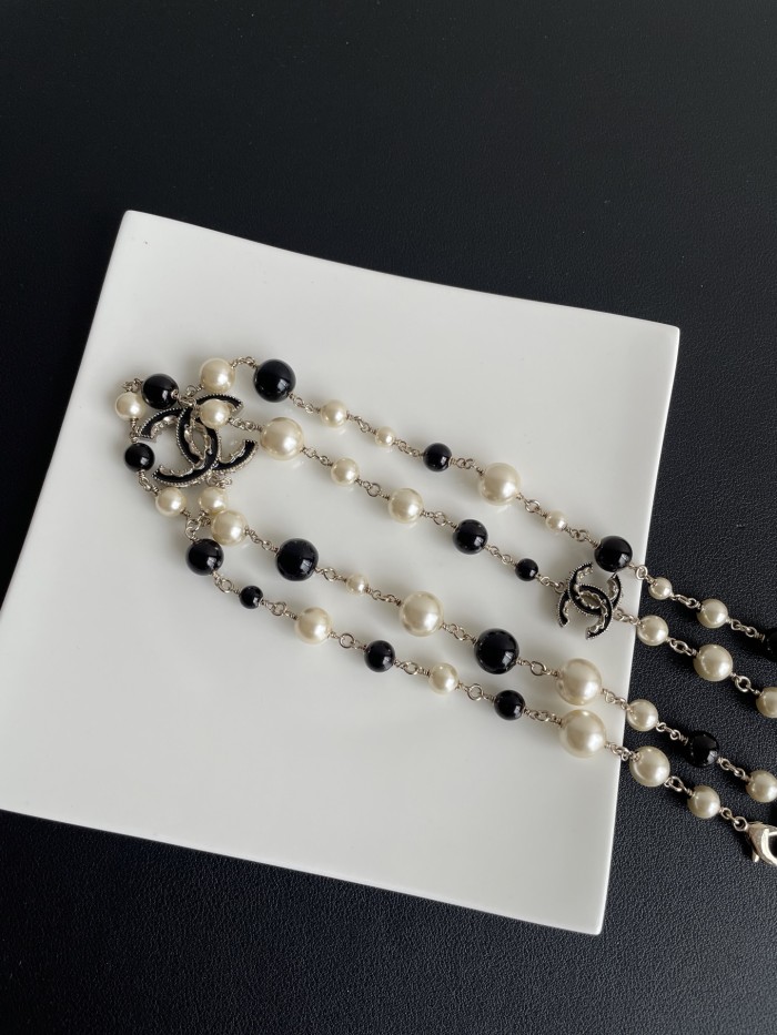 NIGO Chanel Women's Two-tone Pearl Shaped Metal Necklace Jewelry #nigo75773