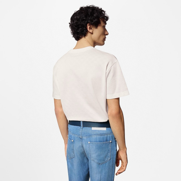 NIGO Louis Vuitton Men's Summer Solid Color Letter Logo Round Neck Cotton Short Sleeve T-Shirt #nigo75784