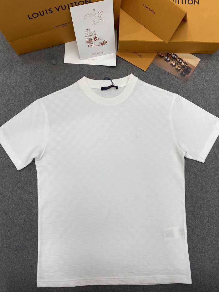 NIGO Louis Vuitton Men's Summer Solid Color Letter Logo Round Neck Cotton Short Sleeve T-Shirt #nigo75784