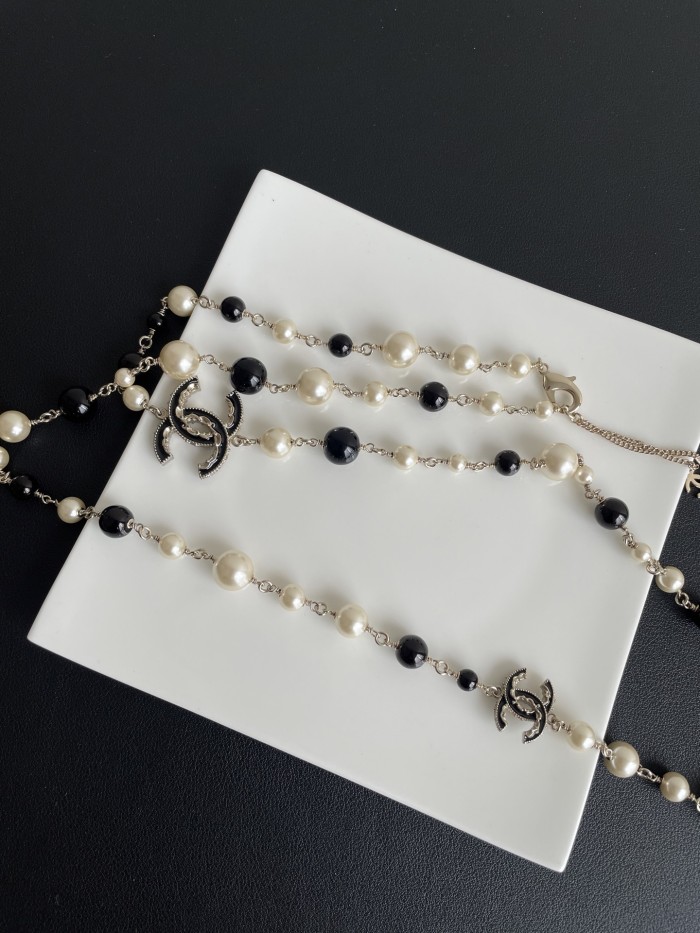 NIGO Chanel Women's Two-tone Pearl Shaped Metal Necklace Jewelry #nigo75773