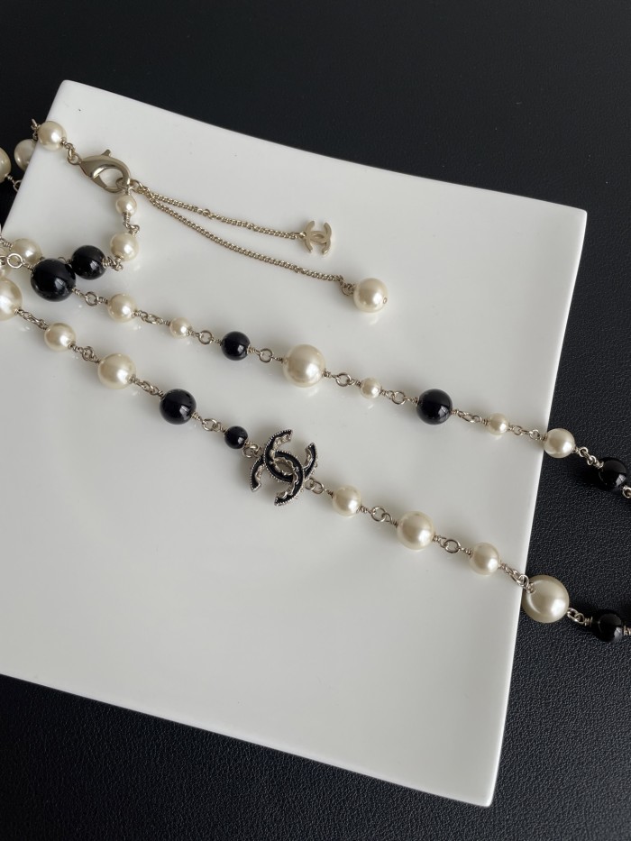 NIGO Chanel Women's Two-tone Pearl Shaped Metal Necklace Jewelry #nigo75773