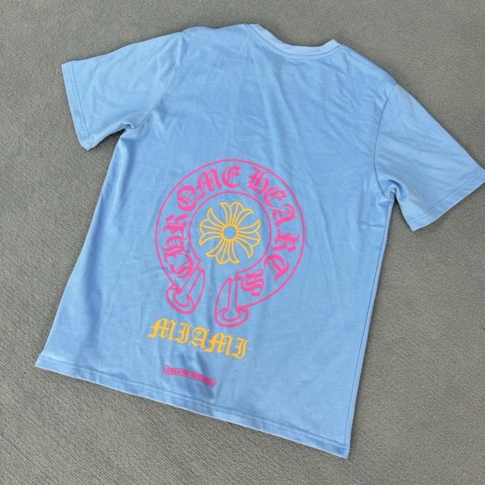 NIGO Chrome Hearts Men's Summer Solid Color Printed Round Neck Cotton Short Sleeve T-Shirt #nigo75818
