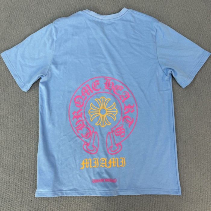 NIGO Chrome Hearts Men's Summer Solid Color Printed Round Neck Cotton Short Sleeve T-Shirt #nigo75818
