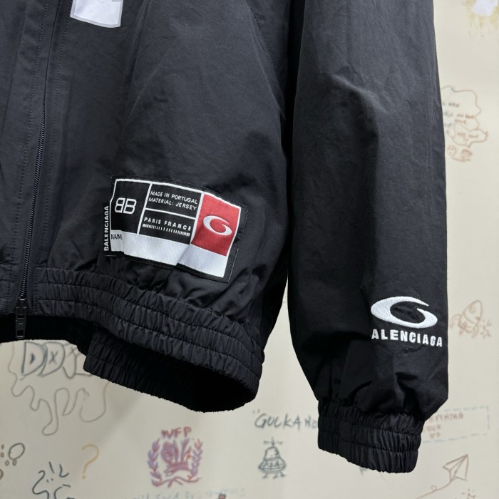 NIGO Balenciaga Basketball Series Men's Spring And Fall Black Technology Poplin Sports Zipper Long Sleeved Jacket #nigo75789