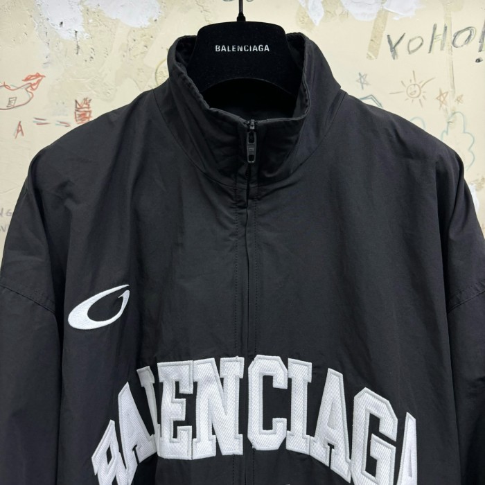 NIGO Balenciaga Basketball Series Men's Spring And Fall Black Technology Poplin Sports Zipper Long Sleeved Jacket #nigo75789