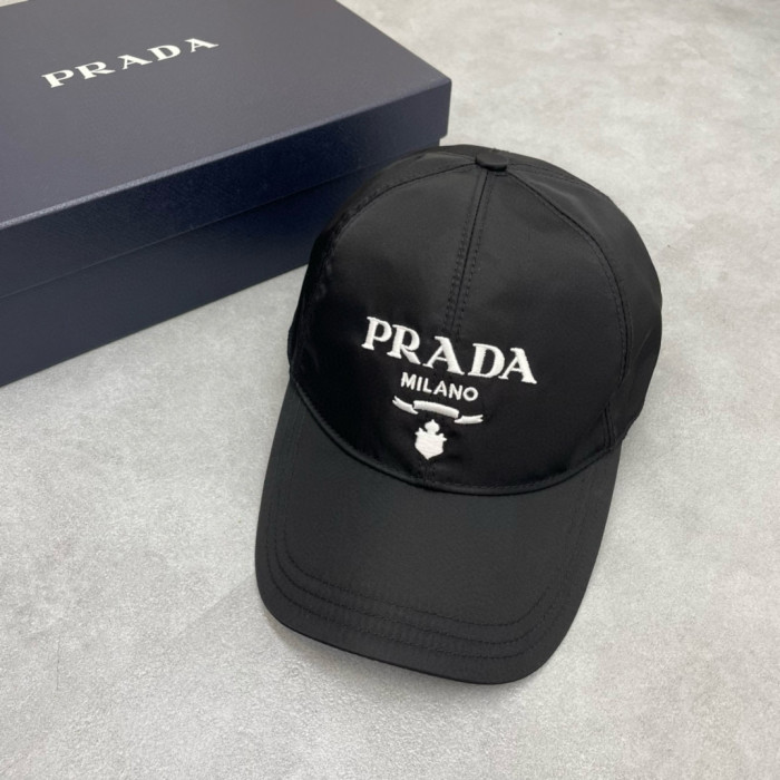 NIGO Prada Men's Logo Embroidery Pattern Printed Solid Color Nylon Duck Cap Hat #nigo75813