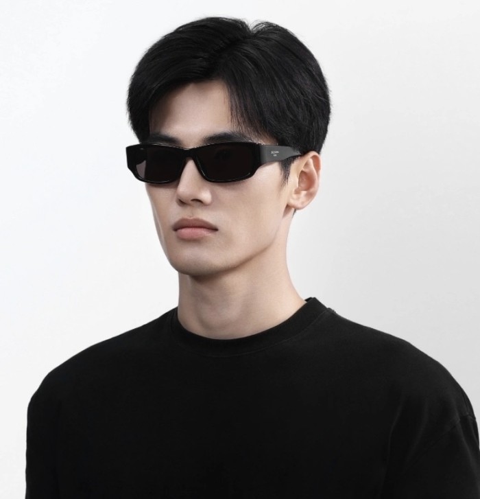 NIGO Balenciaga Men's Personalized Trend  Simple Plate Frame Rectangular Sunglasses Glasses #nigo75814