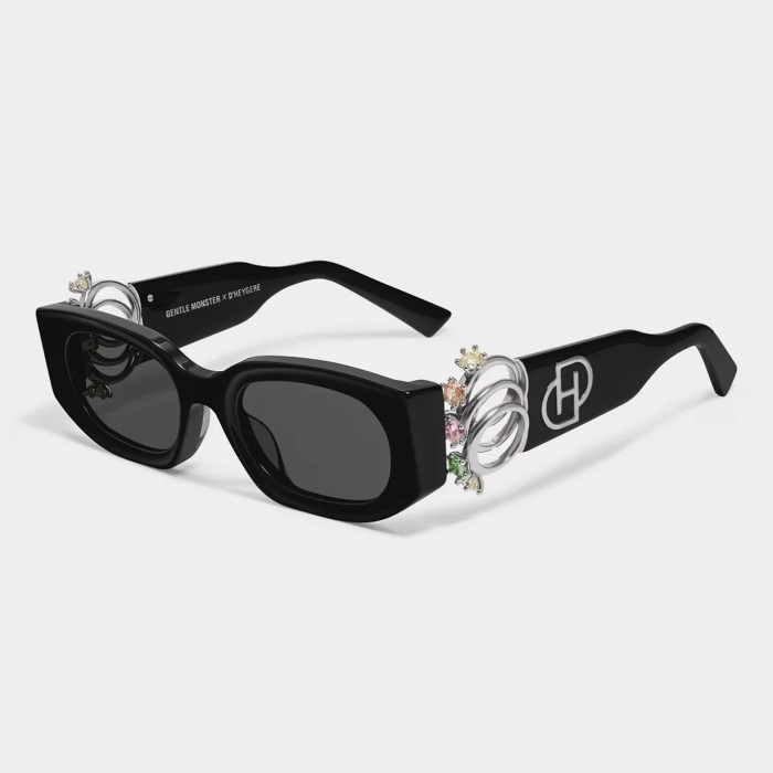 NIGO GENTLE MONSTER D‘heygere Men's and Women's Jewelry Ring Decorative Plate Frames Irregular Shape Sunglasses Glasses #nigo75821
