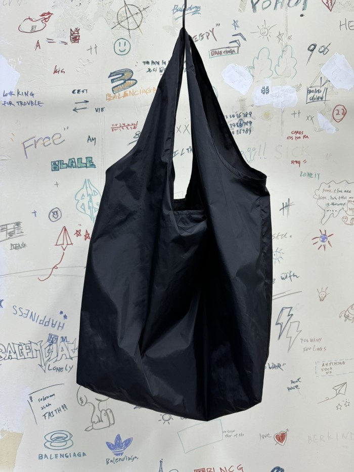 NIGO Balenciaga Men's Solid Color Letter Printed Nylon Shopper Handbag Tote Bag Bags #nigo75822