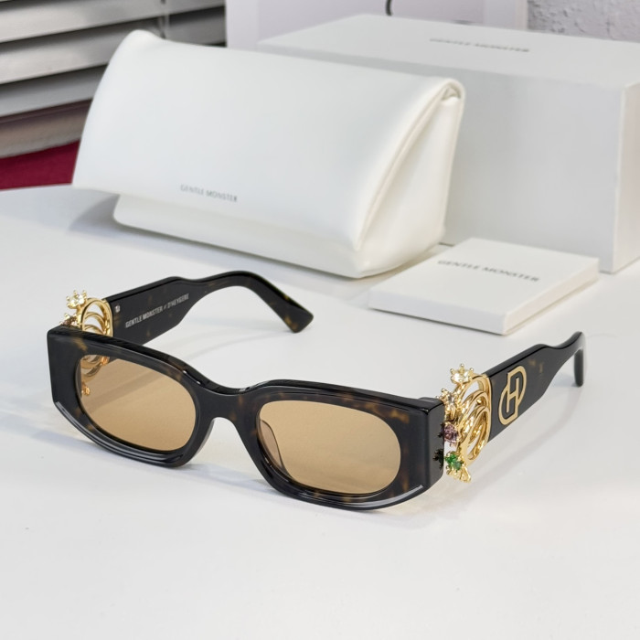 NIGO GENTLE MONSTER D‘heygere Men's and Women's Jewelry Ring Decorative Plate Frames Irregular Shape Sunglasses Glasses #nigo75821