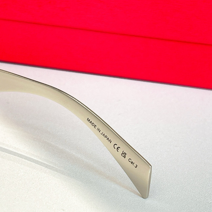 NIGO SAINT LAURENT Men's And Women's Solid Color Temples Monogrammed Square Sunglasses Glasses #nigo75826