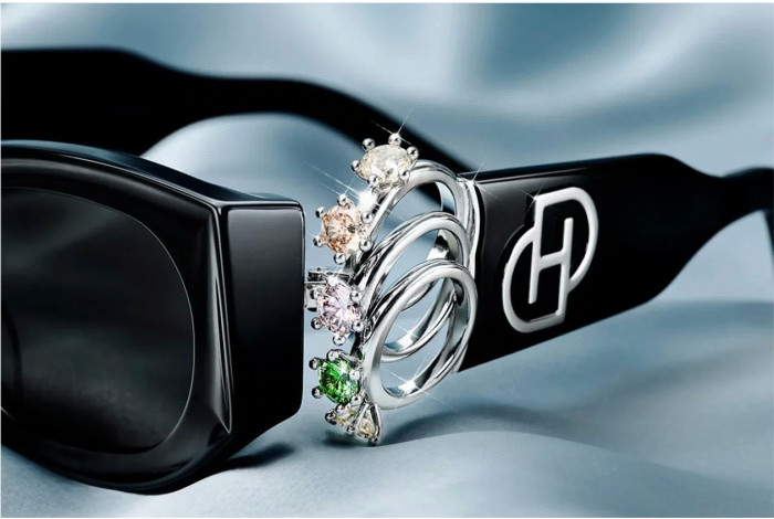 NIGO GENTLE MONSTER D‘heygere Men's and Women's Jewelry Ring Decorative Plate Frames Irregular Shape Sunglasses Glasses #nigo75821
