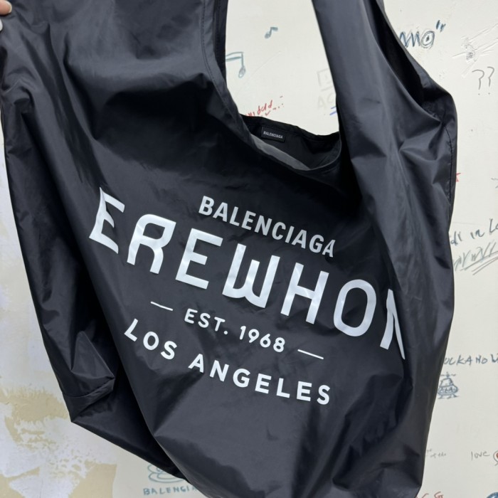 NIGO Balenciaga Men's Solid Color Letter Printed Nylon Shopper Handbag Tote Bag Bags #nigo75822