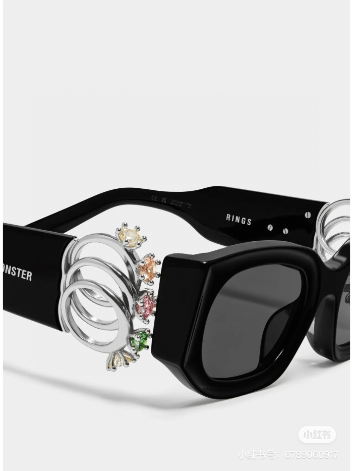 NIGO GENTLE MONSTER D‘heygere Men's and Women's Jewelry Ring Decorative Plate Frames Irregular Shape Sunglasses Glasses #nigo75821