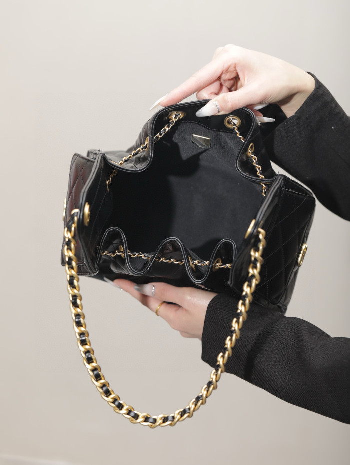 NIGO Chanel Women's Classic Double C Logo Solid Color Cowhide & Leather Tote Shoulder Bag Bags #nigo75835