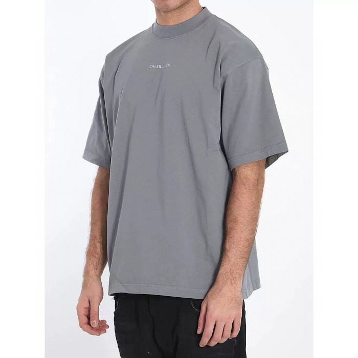 NIGO Balenciaga Men's Summer Solid Color Letter Print Round Neck Cotton Short Sleeve T-Shirt #nigo75848