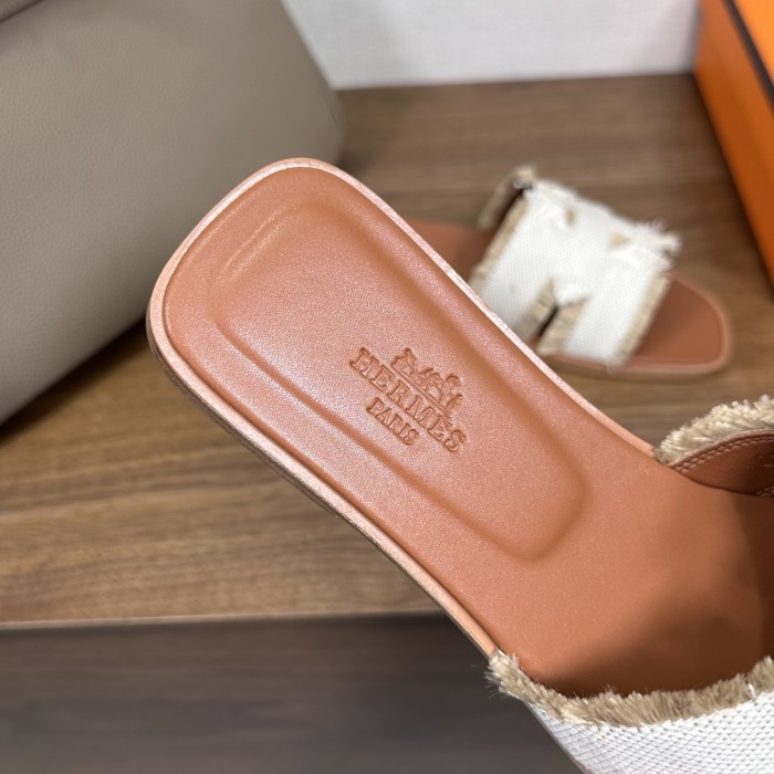 NIGO Hermes Women's Summer Simple Fashion Weaving Tassel Slippers Sandals Shoes #nigo75847