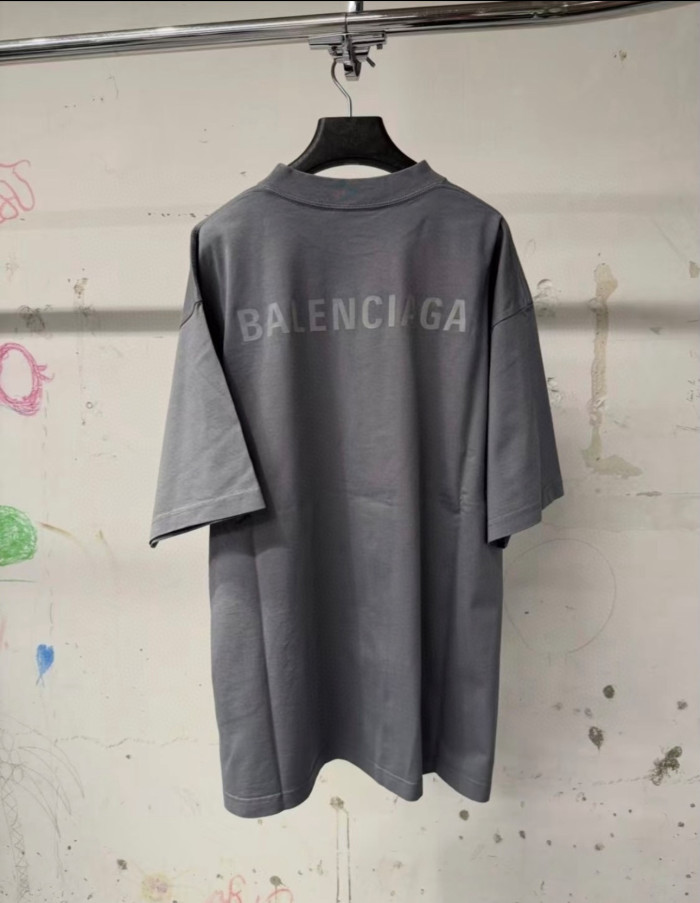 NIGO Balenciaga Men's Summer Solid Color Letter Print Round Neck Cotton Short Sleeve T-Shirt #nigo75848