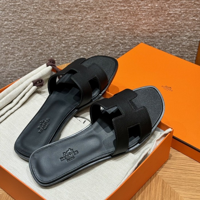 NIGO Hermes Women's Summer Solid Color One Foot Stirrup Flat Bottom Slipper Shoes #nigo75871