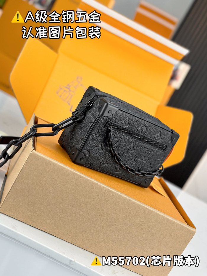 NIGO Louis Vuitton Mini Soft Trunk Men's Old Flower Cowhide Canvas Tote Shoulder Crossbody Bag Bags #nigo75886
