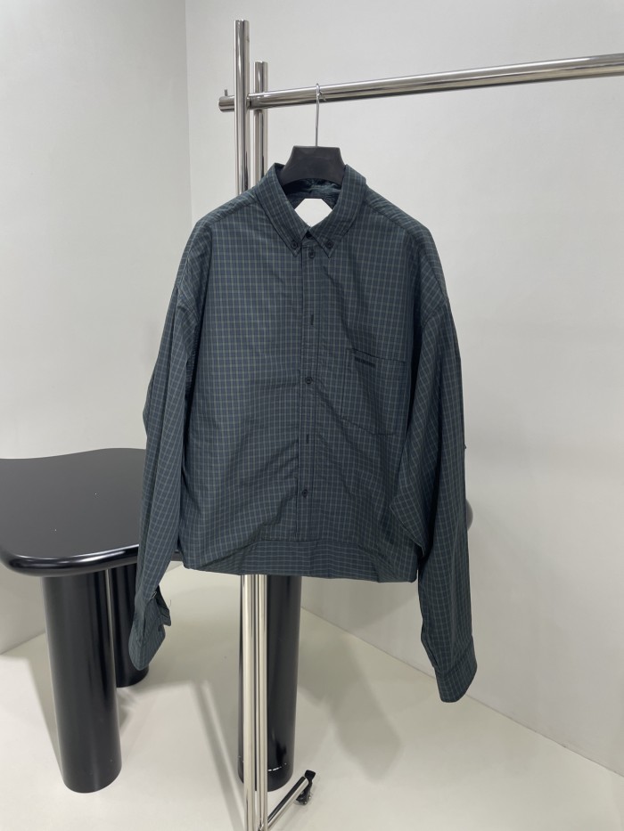 NIGO Balenciaga Men's Plaid Single Breasted Long Sleeve Shirt Style Shoulder Bag Bags #nigo75872