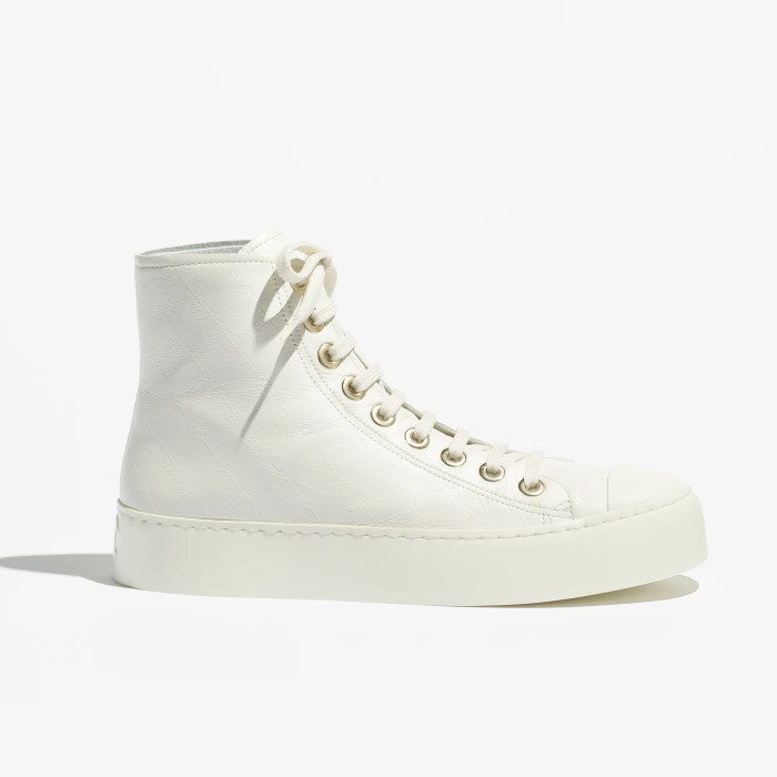 NIGO Chanel Women's Four Seasons Solid Color Diamond Check Print Round Toe Lace Up Shoes Boots #nigo75862