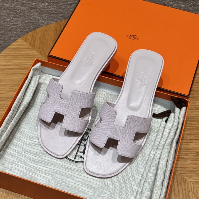NIGO Hermes Women's Summer Solid Color One Foot Stirrup Flat Bottom Slipper Shoes #nigo75871