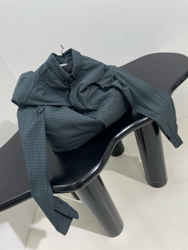 NIGO Balenciaga Men's Plaid Single Breasted Long Sleeve Shirt Style Shoulder Bag Bags #nigo75872