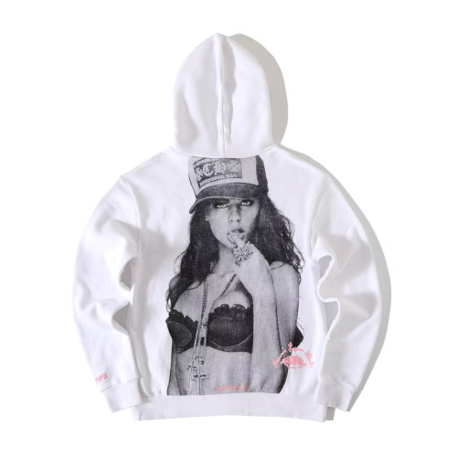 NIGO Chrome Hearts Men's Spring and Autumn Beauty Pattern Printed Solid Color Hooded Long Sleeve Sweatshirt #nigo75869