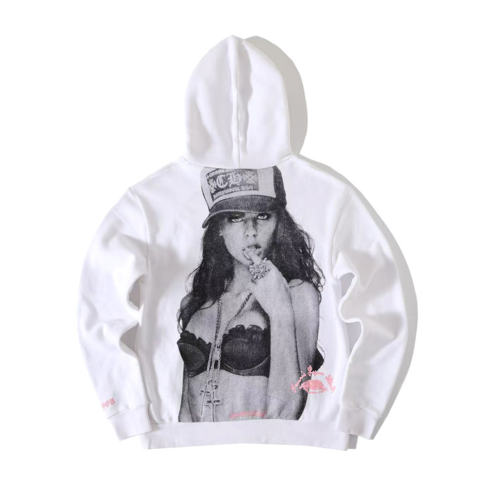 NIGO Chrome Hearts Men's Spring and Autumn Beauty Pattern Printed Solid Color Hooded Long Sleeve Sweatshirt #nigo75869