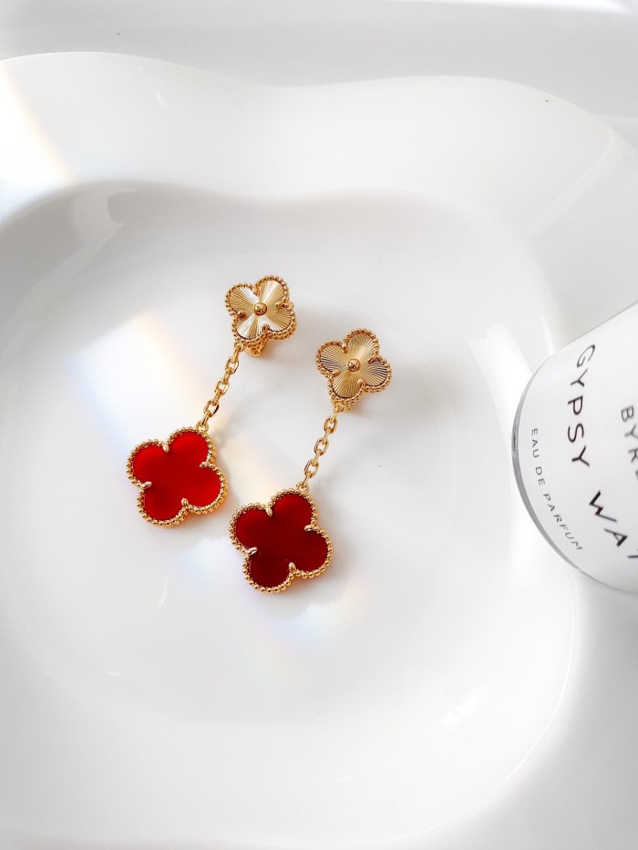 NIGO Van Cleef&Arpels Women's Magic Alhambra Vintage Earrings Jewelry 2 Pattern #nigo75895