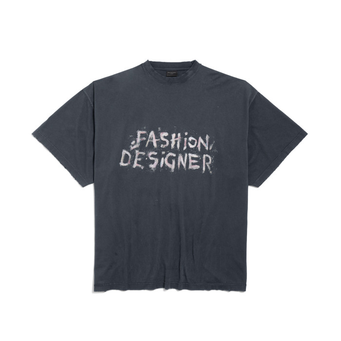 NIGO Balenciaga Men's Women's Summer Fashion Designer Faded Solid Color Round Neck Plain Knit Loose Short Sleeve T-Shirt Ngvp #nigo1367