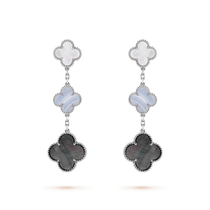 NIGO Van Cleef&Arpels Women's Magic Alhambra Vintage Earrings Jewelry 3 Pattern #nigo75894