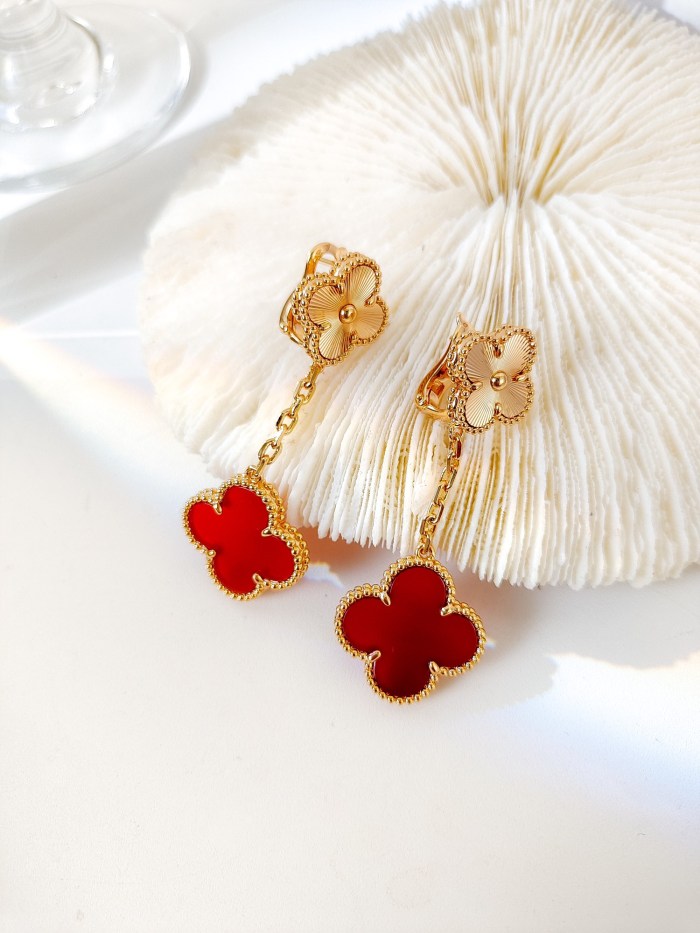 NIGO Van Cleef&Arpels Women's Magic Alhambra Vintage Earrings Jewelry 2 Pattern #nigo75895