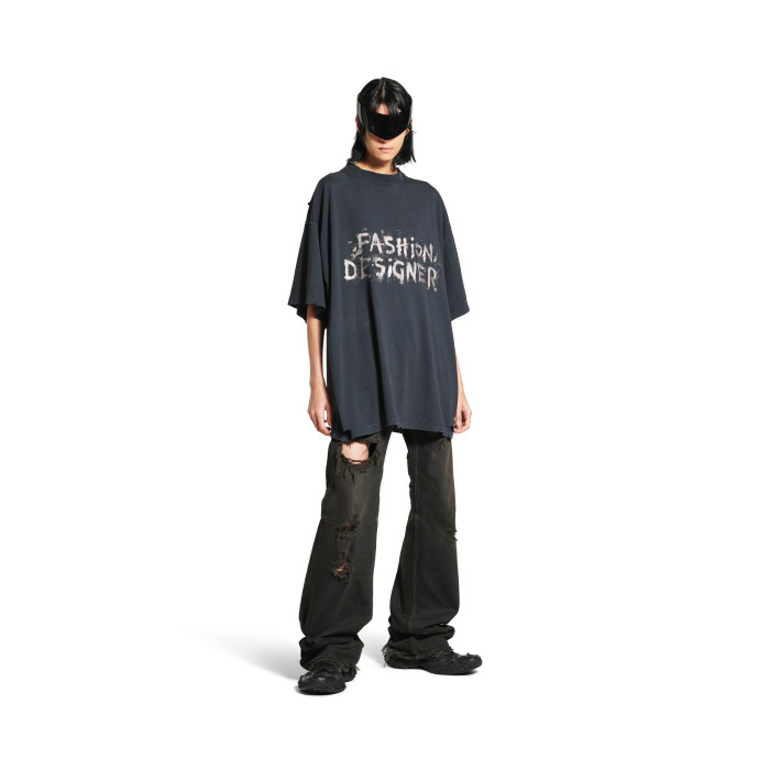 NIGO Balenciaga Men's Women's Summer Fashion Designer Faded Solid Color Round Neck Plain Knit Loose Short Sleeve T-Shirt Ngvp #nigo1367