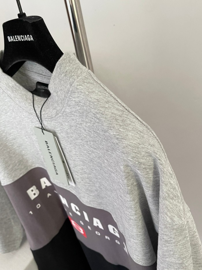 NIGO Balenciaga Men's Summer Logo Letter Printed Color Collision Round Neck Short Sleeve T-Shirt #nigo75929