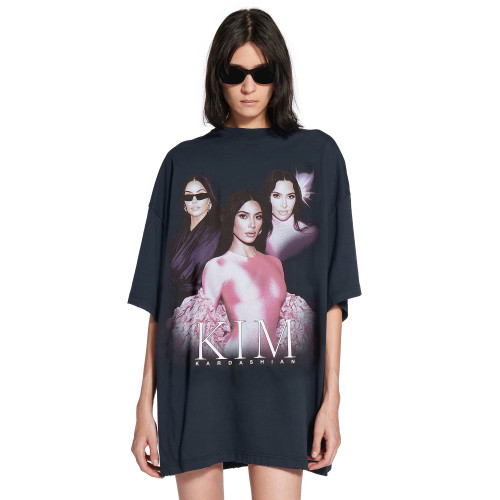 NIGO Balenciaga Men's And Women's Summer Female Star Pattern Printing Solid Color Round Neck Cotton Short Sleeve T-shirt #nigo75924