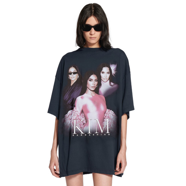NIGO Balenciaga Men's And Women's Summer Female Star Pattern Printing Solid Color Round Neck Cotton Short Sleeve T-shirt #nigo75924