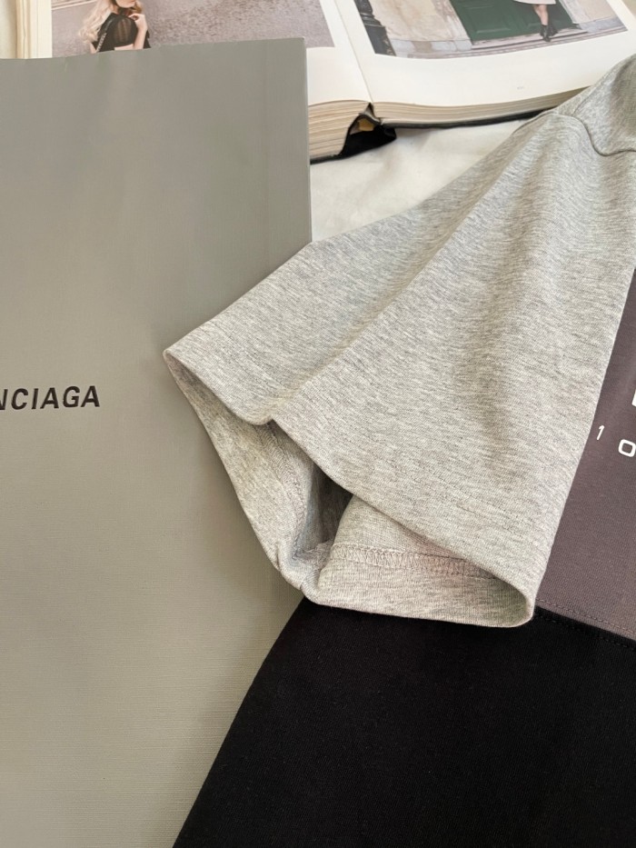 NIGO Balenciaga Men's Summer Logo Letter Printed Color Collision Round Neck Short Sleeve T-Shirt #nigo75929